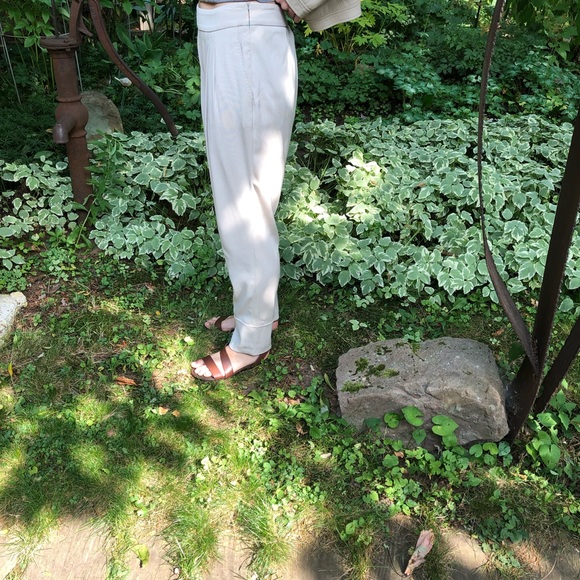 Cream Hugo Boss pleated front pant - Picture 2 of 9